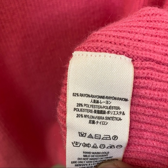 FREE PEOPLE  Candy Pop Color Block Oversized Turtleneck Sweater Size L - Picture 5 of 8